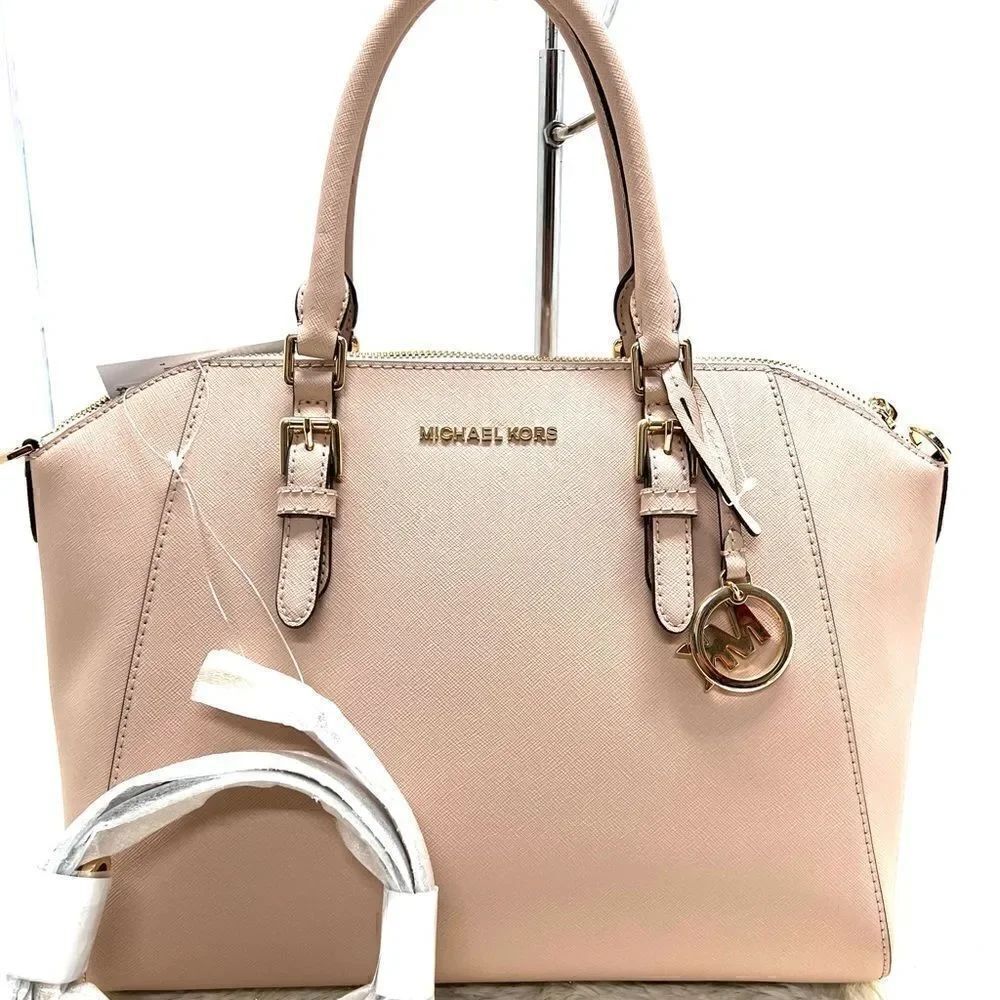 🔥🎁NWT! Michael Kors CIARA Satchel Handbag Medium Ballet Pink Msrp:$368.00